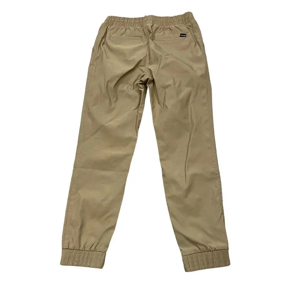 Brand new with Tags Boys Hurley H2O-Dri‎ twill joggers Size 7/8 Khaki